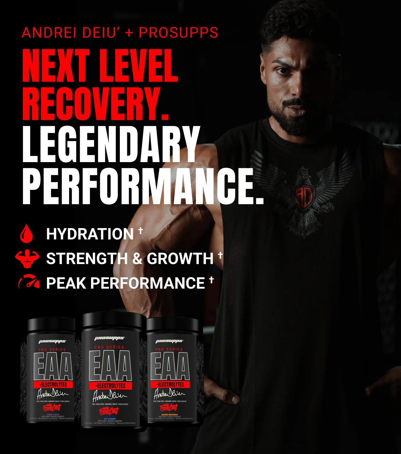 Aminoacizi Esentiali si Electroliti, ProSupps, EAA+Electrolytes, Andrei Deiu' Exclusive, 390g