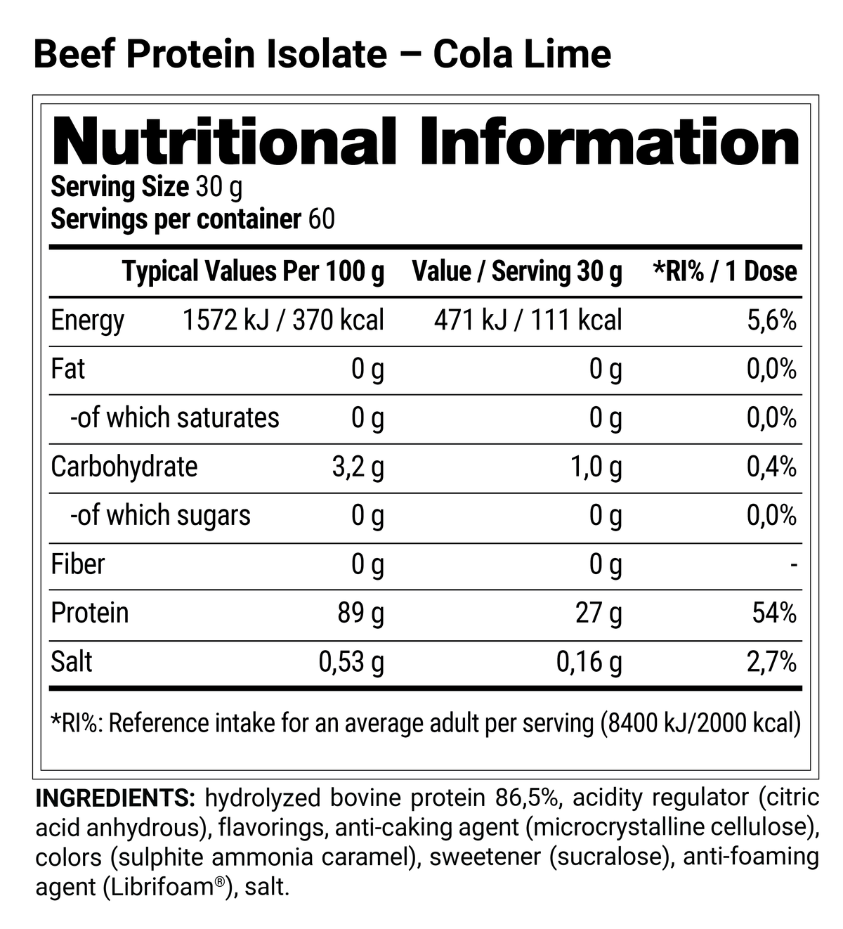 Beef Protein Isolate