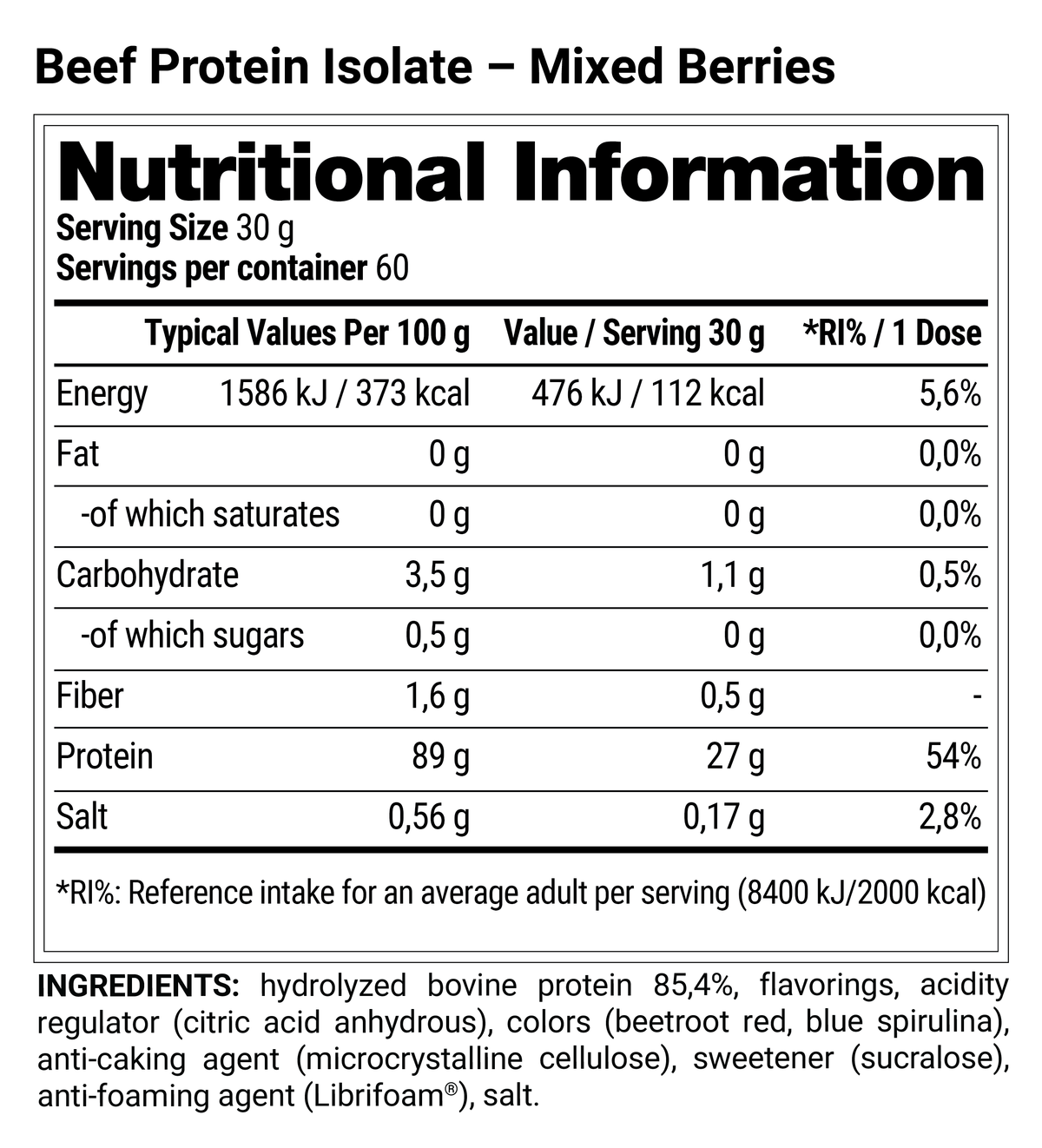Beef Protein Isolate
